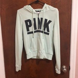 Mint color VS pink jacket